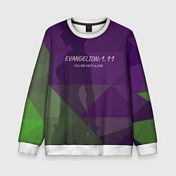 Свитшот детский Evangelion: 111, цвет: 3D-белый