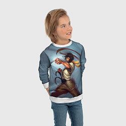 Свитшот детский Karate girl, цвет: 3D-белый — фото 2