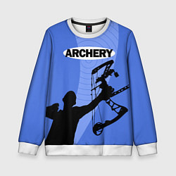 Свитшот детский Archery, цвет: 3D-белый