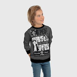 Свитшот детский One Piece, цвет: 3D-черный — фото 2