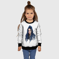 Свитшот детский BILLIE EILISH, цвет: 3D-черный — фото 2