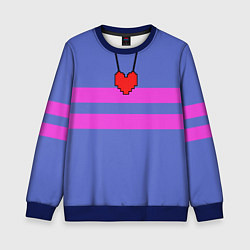 Свитшот детский UNDERTALE FRISK ФРИСК, цвет: 3D-синий