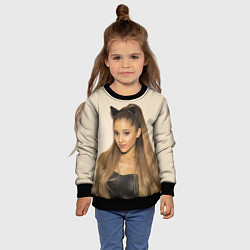 Свитшот детский Ariana Grande Ариана Гранде, цвет: 3D-черный — фото 2
