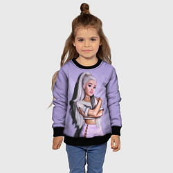 Свитшот детский Ariana Grande Ариана Гранде, цвет: 3D-черный — фото 2