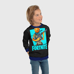 Свитшот детский Fortnite, цвет: 3D-синий — фото 2