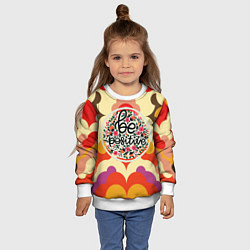 Свитшот детский На позитиве, цвет: 3D-белый — фото 2