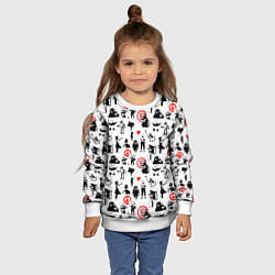 Свитшот детский Banksy, цвет: 3D-белый — фото 2