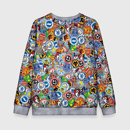 Детский свитшот Английская Премьер Лига / 3D-Меланж – фото 2