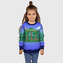 Свитшот детский Terraria, цвет: 3D-синий — фото 2
