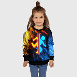 Свитшот детский PORTAL, цвет: 3D-черный — фото 2