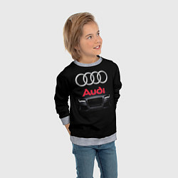 Свитшот детский AUDI, цвет: 3D-меланж — фото 2