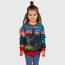 Свитшот детский The Witcher, цвет: 3D-красный — фото 2