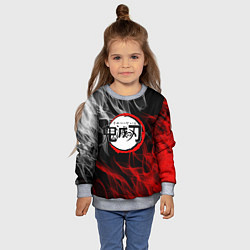 Свитшот детский KIMETSU NO YAIBA, цвет: 3D-меланж — фото 2