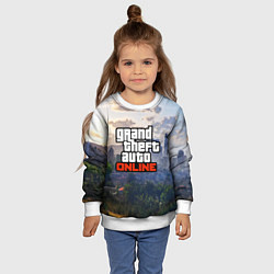 Свитшот детский GTA ONLINE, цвет: 3D-белый — фото 2
