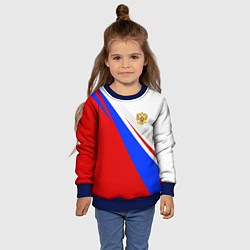 Свитшот детский Россия, цвет: 3D-синий — фото 2