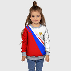 Свитшот детский Россия, цвет: 3D-меланж — фото 2