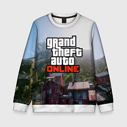 Свитшот детский GTA Online, цвет: 3D-белый