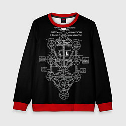 Свитшот детский EVa-updown, цвет: 3D-красный