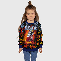 Свитшот детский ACDC, цвет: 3D-синий — фото 2