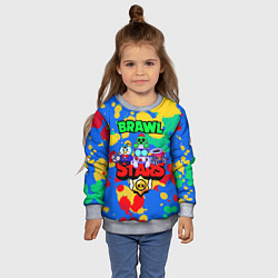 Свитшот детский BRAWL STARS 2020, цвет: 3D-меланж — фото 2