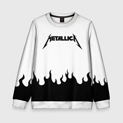 Свитшот детский METALLICA, цвет: 3D-белый