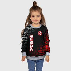 Свитшот детский ROBLOX, цвет: 3D-меланж — фото 2