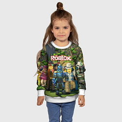 Свитшот детский ROBLOX, цвет: 3D-белый — фото 2