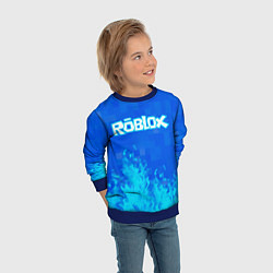 Свитшот детский Roblox, цвет: 3D-синий — фото 2