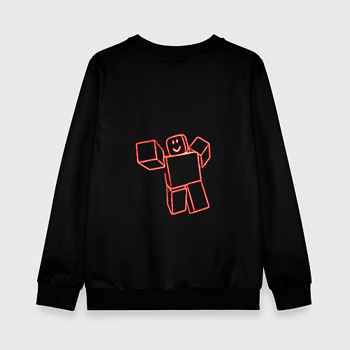 Детский свитшот Роблокс Roblox / 3D-Черный – фото 2