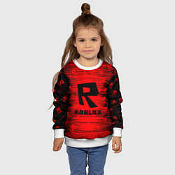 Свитшот детский Roblox, цвет: 3D-белый — фото 2