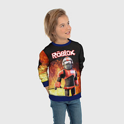 Свитшот детский ROBLOX, цвет: 3D-синий — фото 2