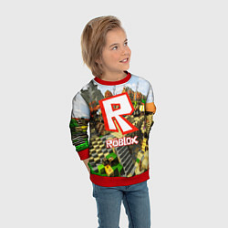 Свитшот детский ROBLOX, цвет: 3D-красный — фото 2