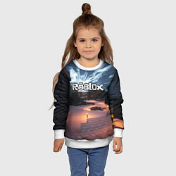 Свитшот детский ROBLOX, цвет: 3D-белый — фото 2