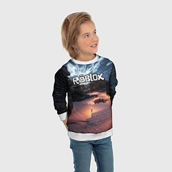 Свитшот детский ROBLOX, цвет: 3D-белый — фото 2