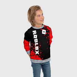 Свитшот детский ROBLOX, цвет: 3D-меланж — фото 2