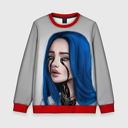 Свитшот детский BILLIE EILISH, цвет: 3D-красный