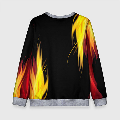 Детский свитшот Грозовой кошак / 3D-Меланж – фото 2
