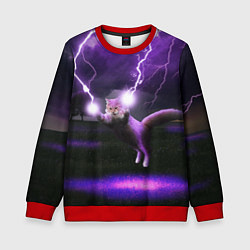 Детский свитшот Кот и Молнии