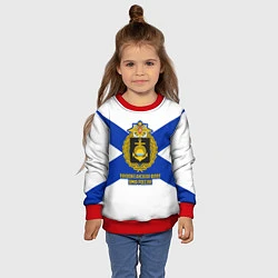 Свитшот детский Тихоокеанский флот ВМФ России, цвет: 3D-красный — фото 2
