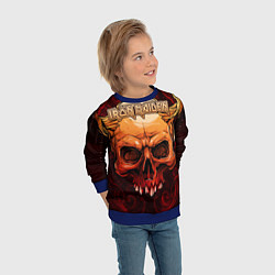 Свитшот детский Iron Maiden, цвет: 3D-синий — фото 2