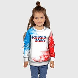 Свитшот детский Россия, цвет: 3D-белый — фото 2