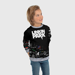 Свитшот детский LINKIN PARK, цвет: 3D-меланж — фото 2