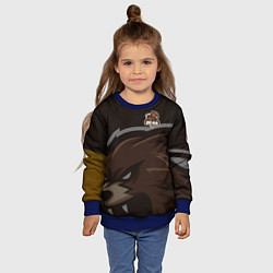 Свитшот детский Форма Bear, цвет: 3D-синий — фото 2