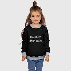 Свитшот детский Black, цвет: 3D-меланж — фото 2