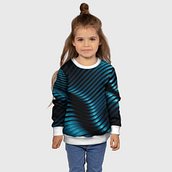 Свитшот детский Плавность,, цвет: 3D-белый — фото 2