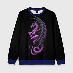 Свитшот детский Purple Dragon, цвет: 3D-синий