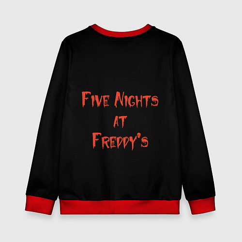Детский свитшот Five Nights at Freddy's / 3D-Красный – фото 2