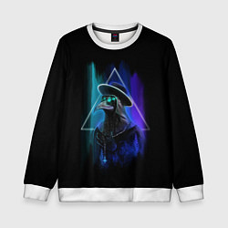 Свитшот детский ДОКТОР ЧУМЫ, цвет: 3D-белый