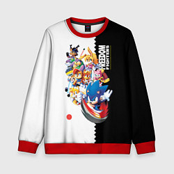 Свитшот детский СОНИК, цвет: 3D-красный