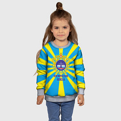 Свитшот детский Космические войска, цвет: 3D-меланж — фото 2